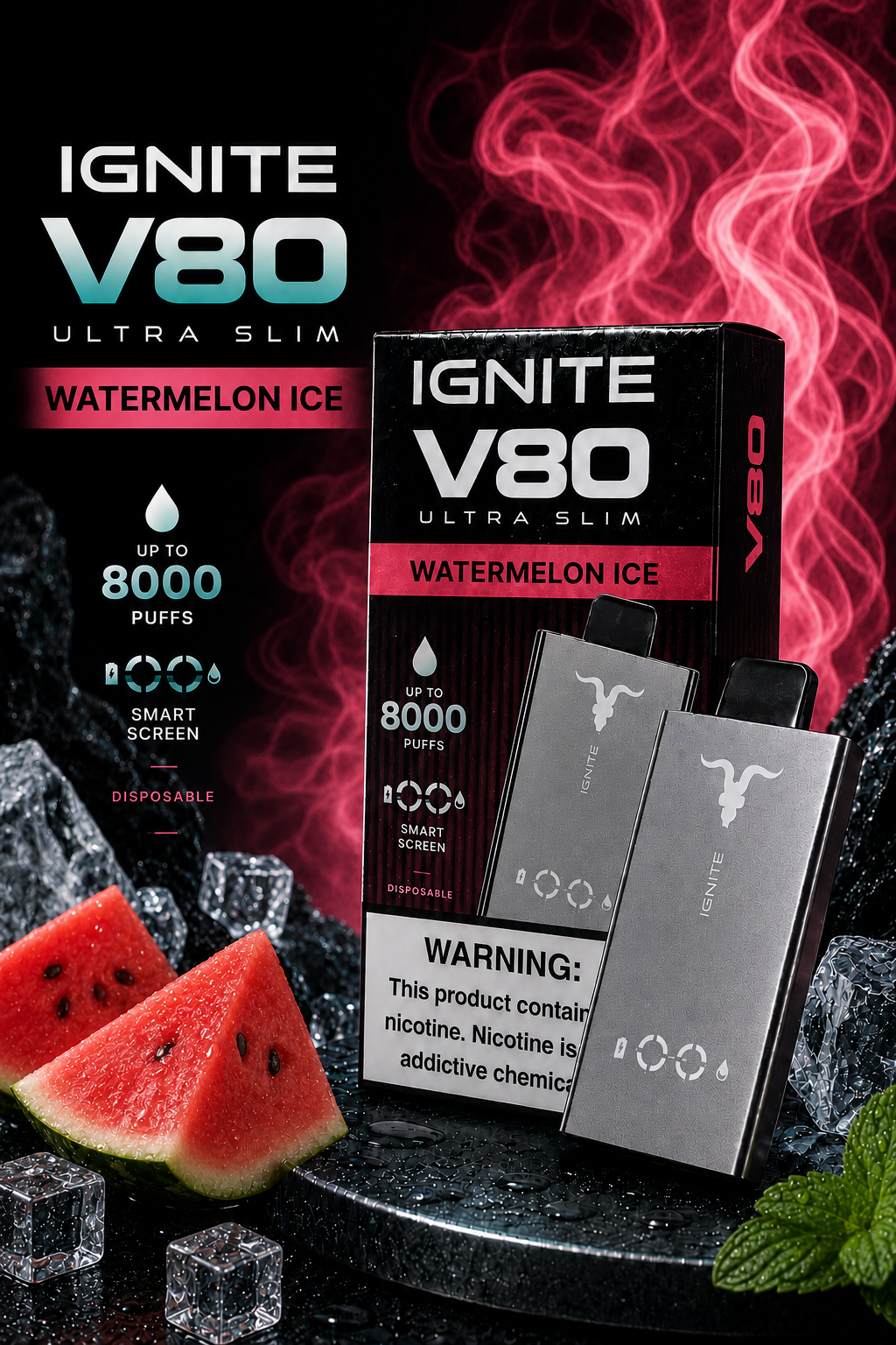 Ignite v80 ultra slim - WATERMELON Ice