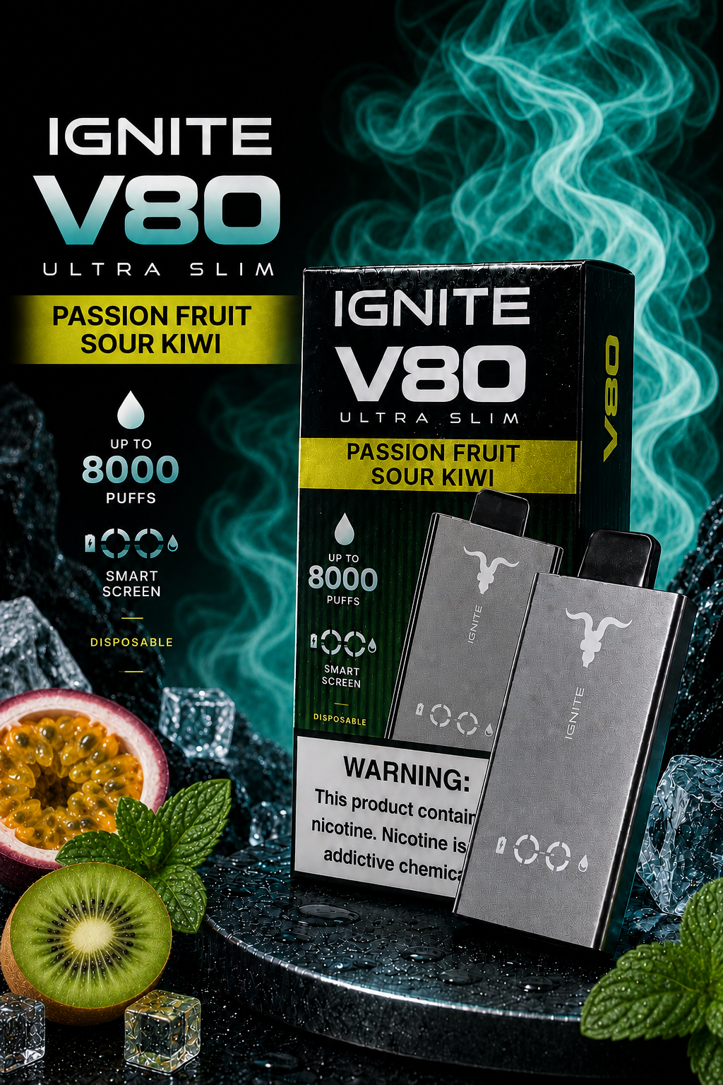 Ignite v80 ultra slim - Pasion fruit sour kiwi