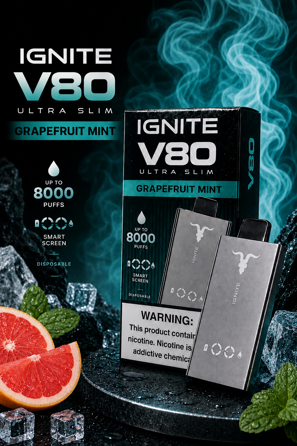 Ignite v80 ultra slim - Grapefruit Mint