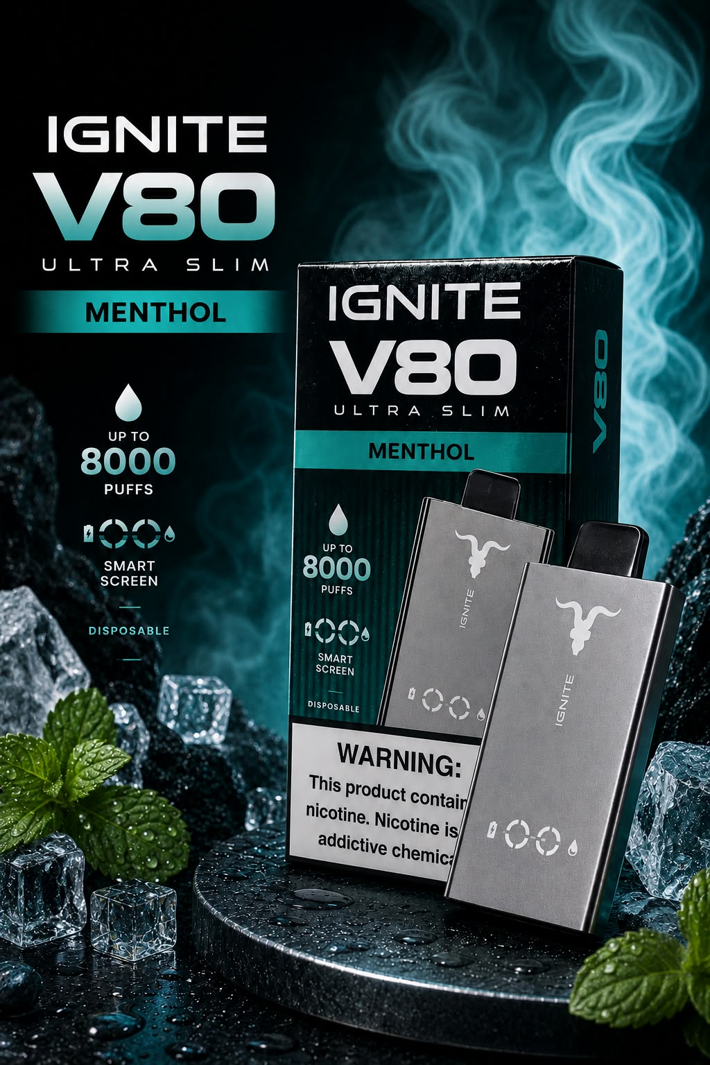 Ignite v80 ultra slim - Menthol