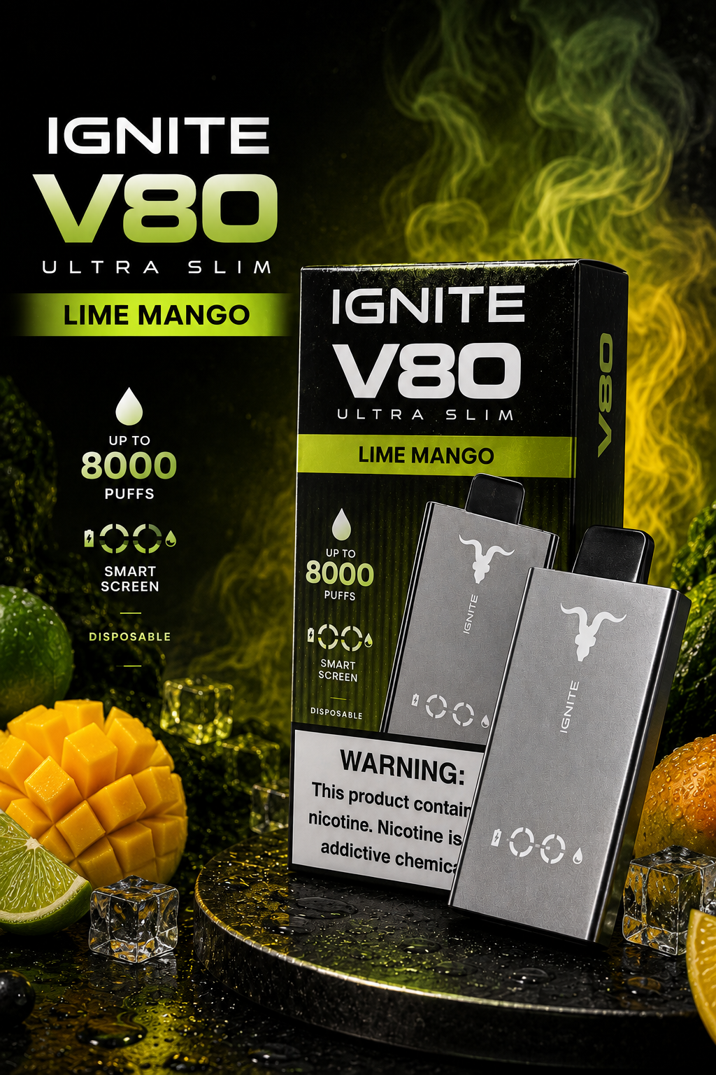 Ignite v80 ultra slim - Lime mango