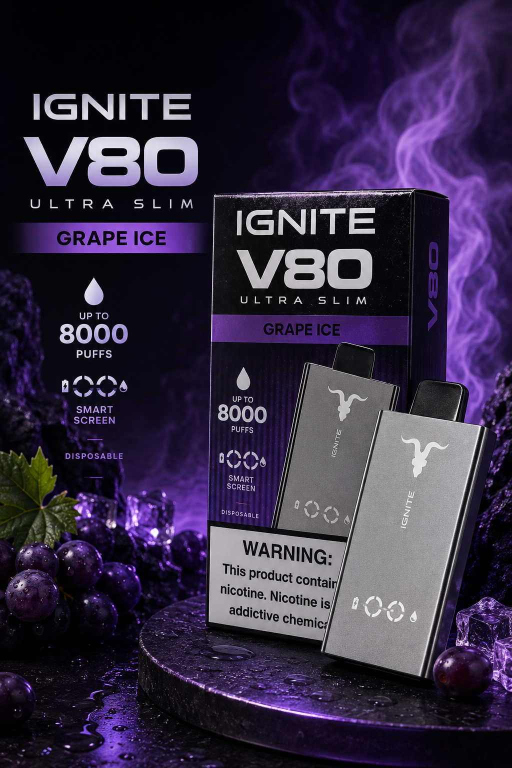 Ignite v80 ultra slim - Grape Ice